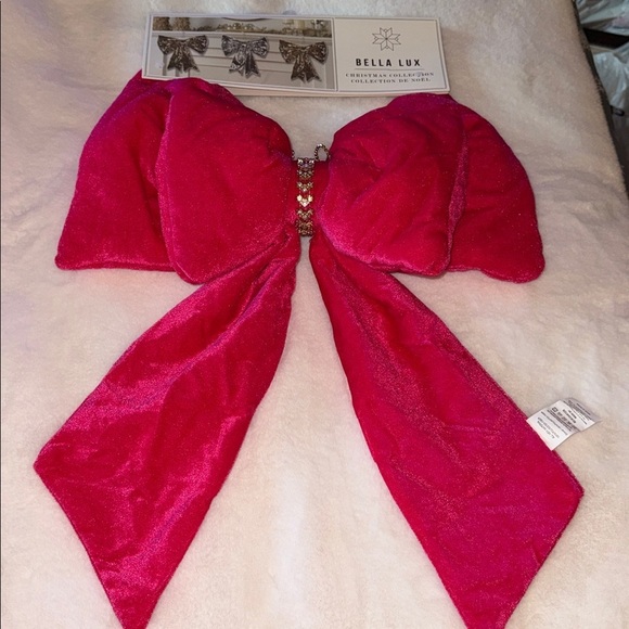 Bella Lux Other - 🎀🎀Bella Lux Fuchsia Pink Bow Christmas bow ribbon, holiday decor 🎀🎀